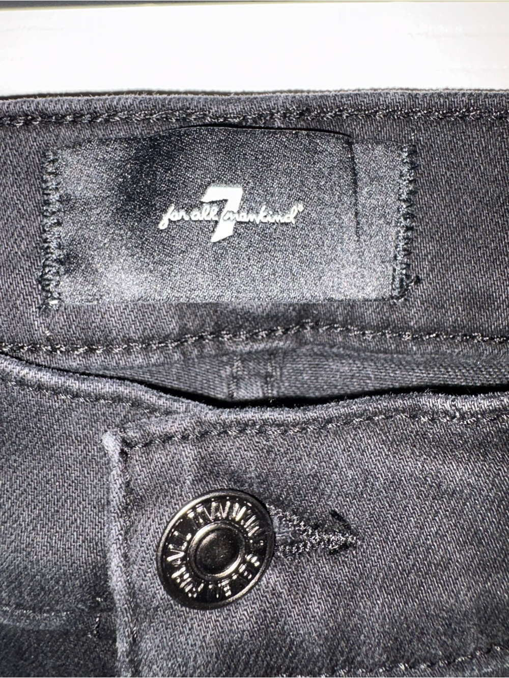 7 For All Mankind Dojo Jeans NWT Dark Wash Flare Leg Stretch Designer Denim - Picture 3 of 7